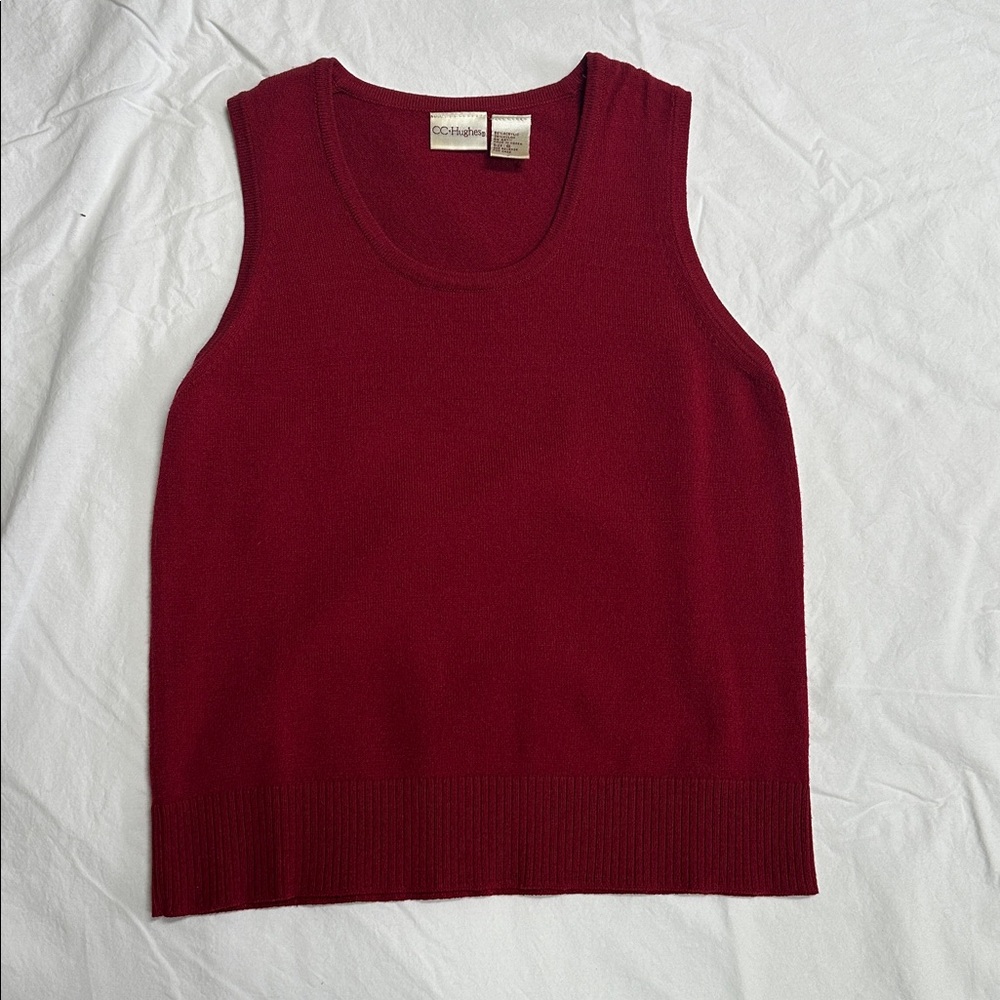 Classic Dark Red Tank Top